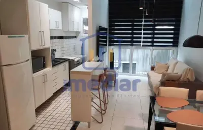Loft com 1 quarto para alugar na rua josé caballero, gonzaga, santos, 69 m2 por r$ 4.980
