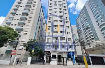 Apartamento com 1 quarto para alugar na avenida doutor epitácio pessoa, embaré, santos, 45 m2 por r$ 2.490