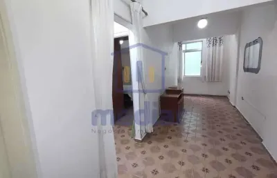 Apartamento com 1 quarto para alugar na avenida presidente wilson, gonzaga, santos, 54 m2 por r$ 3.000