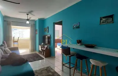 Apartamento com 2 dormitórios à venda, 61 m² por r$ 370.000 - caiçara - praia grande/sp