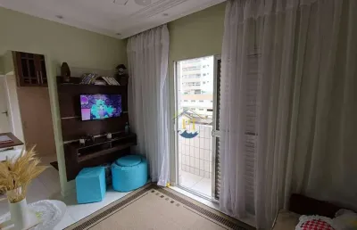 Apartamento com 1 dormitório à venda, 42 m² por r$ 230.000 - aviação - praia grande/sp