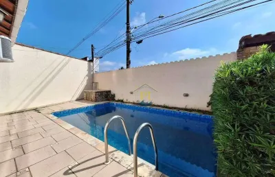 Casa com 2 dormitórios à venda, 100 m² por r$ 555.000,00 - vilamar - praia grande/sp