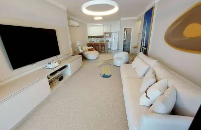 Apartamento com 3 dormitórios à venda, 143 m² por r$ 2.500.000 - canto do forte - praia grande/sp