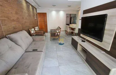 Apartamento garden com 3 dormitórios à venda, 117 m² por r$ 850.000 - ocian - praia grande/sp