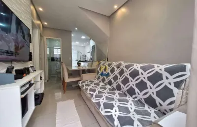 Casa com 2 dormitórios à venda, 48 m² por r$ 280.000,00 - jardim melvi - praia grande/sp