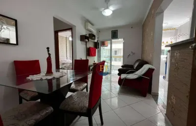 Apartamento com 1 dormitório à venda, 44 m² por r$ 358.000 - aviação - praia grande/sp