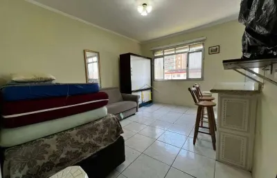 Kitnet com 1 dormitório à venda, 28 m² por r$ 205.000,00 - boqueirão - praia grande/sp
