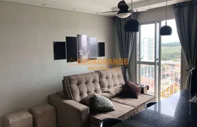 Apartamento com 02 quartos, 50m² no parque residencial flamboyant, sjc