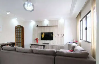 Casa com 4 dormitórios, 206 m² - venda por r$ 800.000,00 ou aluguel por r$ 6.094,00/mês - vila camilópolis - santo andré/sp