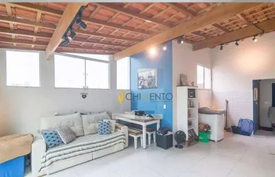 Cobertura com 2 dormitórios à venda, 90 m² por r$ 450.000 - vila leopoldina - santo andré/sp