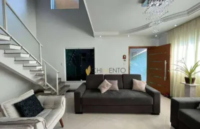Casa com 3 dormitórios à venda, 331 m² por r$ 1.285.000 - vila camilópolis - santo andré/sp