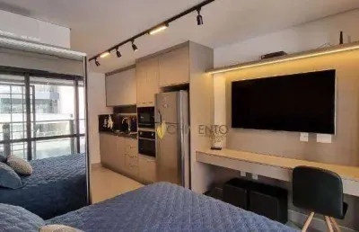 Apartamento com 1 dormitório à venda, 24 m² por r$ 550.000 - campo belo - são paulo/sp