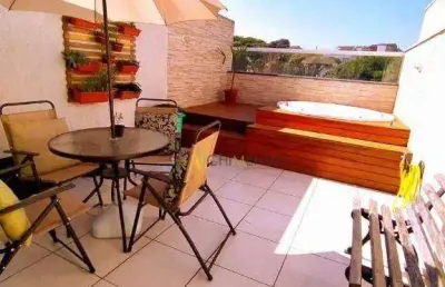 Cobertura com 2 dormitórios à venda, 90 m² por r$ 495.000,00 - parque oratório - santo andré/sp