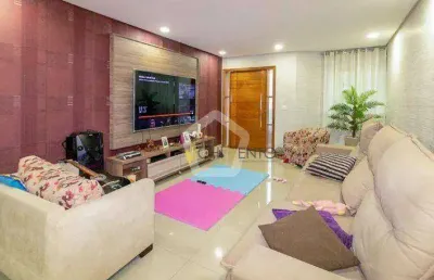 Casa com 3 dormitórios à venda, 250 m² por r$ 990.000,00 - vila assunção - santo andré/sp