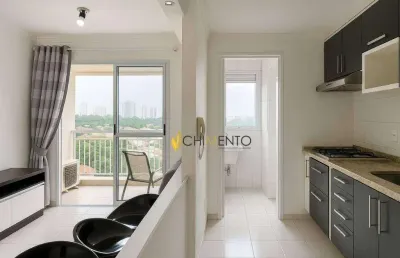 Apartamento, 50 m² - venda por r$ 650.000,00 ou aluguel por r$ 5.121,00/mês - chácara santo antônio - são paulo/sp