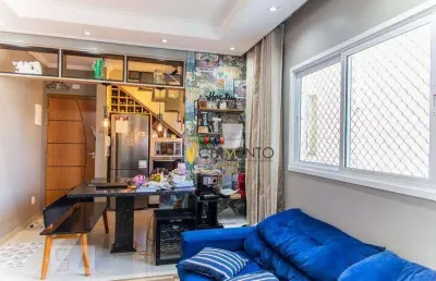 Cobertura com 3 dormitórios à venda, 106 m² por r$ 560.000,00 - vila marina - santo andré/sp