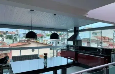 Casa com 2 dormitórios à venda, 118 m² por r$ 885.000 - vila scarpelli - santo andré/sp