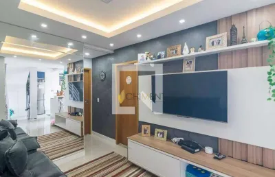 Cobertura com 2 dormitórios à venda, 141 m² por r$ 695.000 - vila scarpelli - santo andré/sp