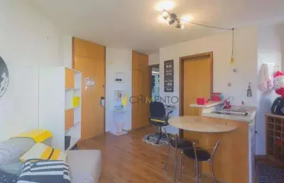 Apartamento com 1 dormitório à venda, 40 m² por r$ 450.000 - brooklin - são paulo/sp