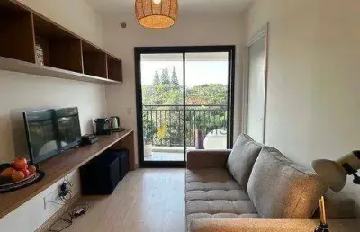 Apartamento com 1 dormitório à venda, 33 m² por r$ 445.000 - santo amaro - são paulo/sp