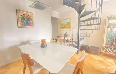Cobertura com 3 dormitórios à venda, 131 m² por r$ 1.360.000 - tatuapé - são paulo/sp