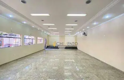 Salão, 192 m² - venda por r$ 750.000 ou aluguel por r$ 7.000/mês - vila pires - santo andré/sp