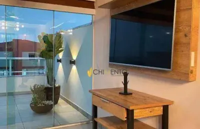 Cobertura com 2 dormitórios à venda, 80 m² por r$ 490.000 - utinga - santo andré/sp