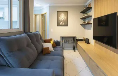 Apartamento com 2 dormitórios à venda, 49 m² por r$ 450.000 - vila assunção - santo andré/sp