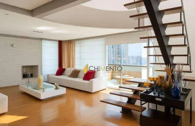 Cobertura com 5 dormitórios, 414 m² - venda por r$ 3.450.000,00 ou aluguel por r$ 22.150,00/mês - jardim - santo andré/sp