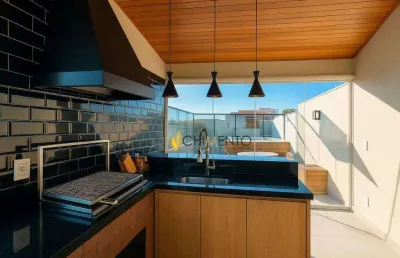 Cobertura com 3 dormitórios à venda, 150 m² por r$ 780.000,00 - vila valparaíso - santo andré/sp