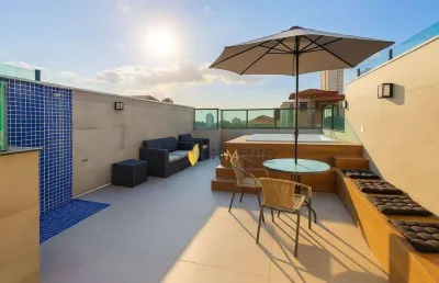 Cobertura com 3 dormitórios à venda, 150 m² por r$ 780.000,00 - vila valparaíso - santo andré/sp