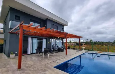 Casa com 3 dormitórios à venda, 400 m² por r$ 2.200.000 - condomínio residencial lago dourado - jardim nova esperança - jacareí/sp