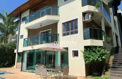 Casa com 5 dormitórios para alugar, 460 m² por r$ 11.891,67/mês - condomínio residencial alpes de guararema - guararema/sp