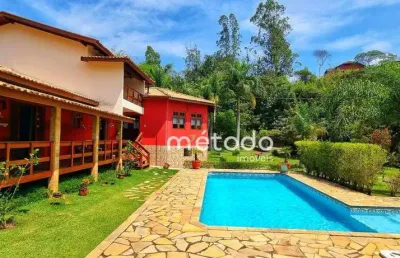 Casa com 4 dormitórios, 360 m² - venda por r$ 2.150.000,00 ou aluguel por r$ 9.546,00/mês - condomínio residencial alpes de guararema - guararema/sp
