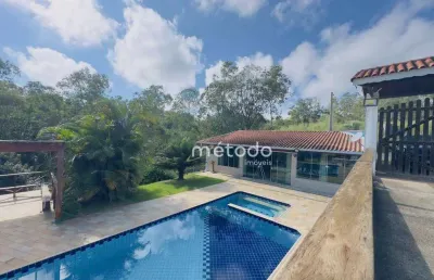 Chácara com 2 dormitórios à venda, 1831 m² por r$ 920.000,00 - recanto da cachoeira - santa branca/sp
