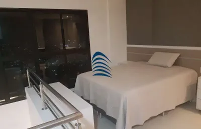 Boulevard side residencial - caminho das árvores  - loft duplex com 92,26 m2, varandão, andar altíssimo,  lavabo, banheiro
