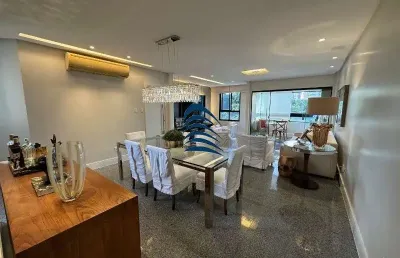 Mansão richard strauss ? pituba  apartamento com 3/4 sendo 02 suítes + dependência completa, 02 vagas de garagem.