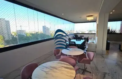 Le corbusier - horto florestal | 4 quartos (3 suítes) | vista mar | varanda integrada e área social em mármore branco