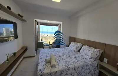 Studio smart  centro de convenções mobiliado pronto para morar, 01 banheiro, 20m2!  condomínio con piscina, academia, são de festas, local de trabalho