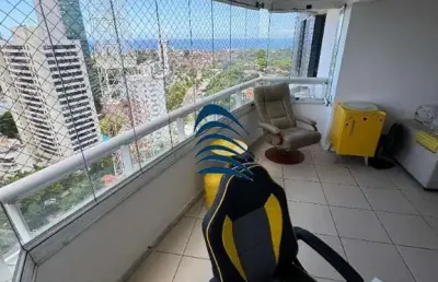Apartamento na federação no condomínio residencial silvio robatto com 2 quartos com closet, 86m2,  banheira, vista mar