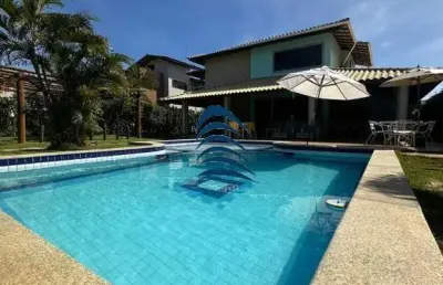 Casa vista mar - 5 sui?tes no melhor condomínio em guarajuba. - paraíso do mar