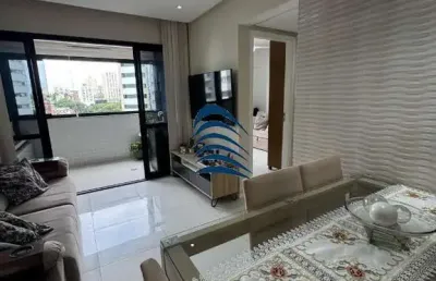 Apartamento 3/4 1 suíte, dependência completa e varanda com 88m² totais  no candeal