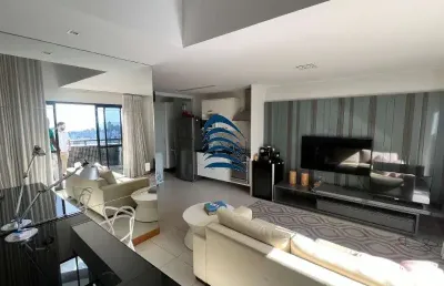 Oportunidade!! excelente duplex com varandão vista mar, mobiliado para venda no #caminhodasárvores