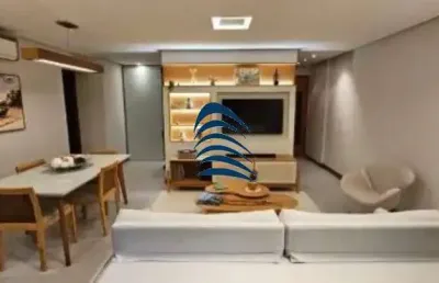 Partamento em alphaville, 2/4 sendo 1 suíte, porteira fechada, 84m², recém reformado, com mobília e eletros novos, 2 vagas de garagem, 3 banheiros, 1