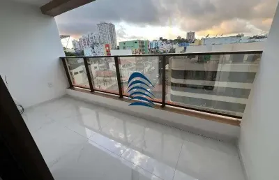 Excelente apartamento 1/4 e sala com varanda no smart convenções - armação, 34m², nascente, vista mar