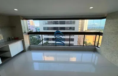 Apartamento a venda no costa azul - 3 quartos com 1 suíte 106m2, varanda gourmet com bancada, vista mar