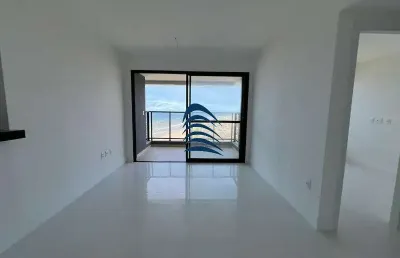 Oportunidade em jaguaribe com vista mar, apartamento andar alto, 65m², 2/4 sendo 1 suíte, sala para 2 ambientes, varanda, sanitário social