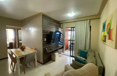 Apartamento à venda no stiep, 74m², 3/4, sendo 1 suite, andar alto, vista livre, bem ventilado, armários planejados nos cômodos, sala em dois ambientes, banheiro de serviço.