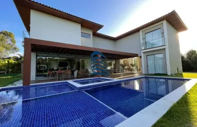 Casa praia do forte   deslumbrante casa no condomínio ilha dos pássaros, finamente decorada.