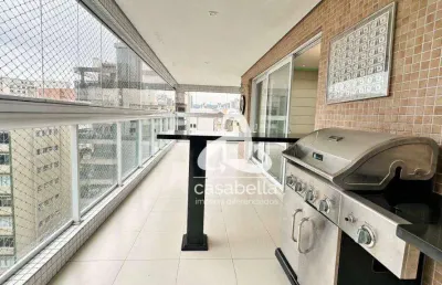 Apartamento com 3 dormitórios para alugar, 207 m² por r$ 13.800,00/mês - gonzaga - santos/sp